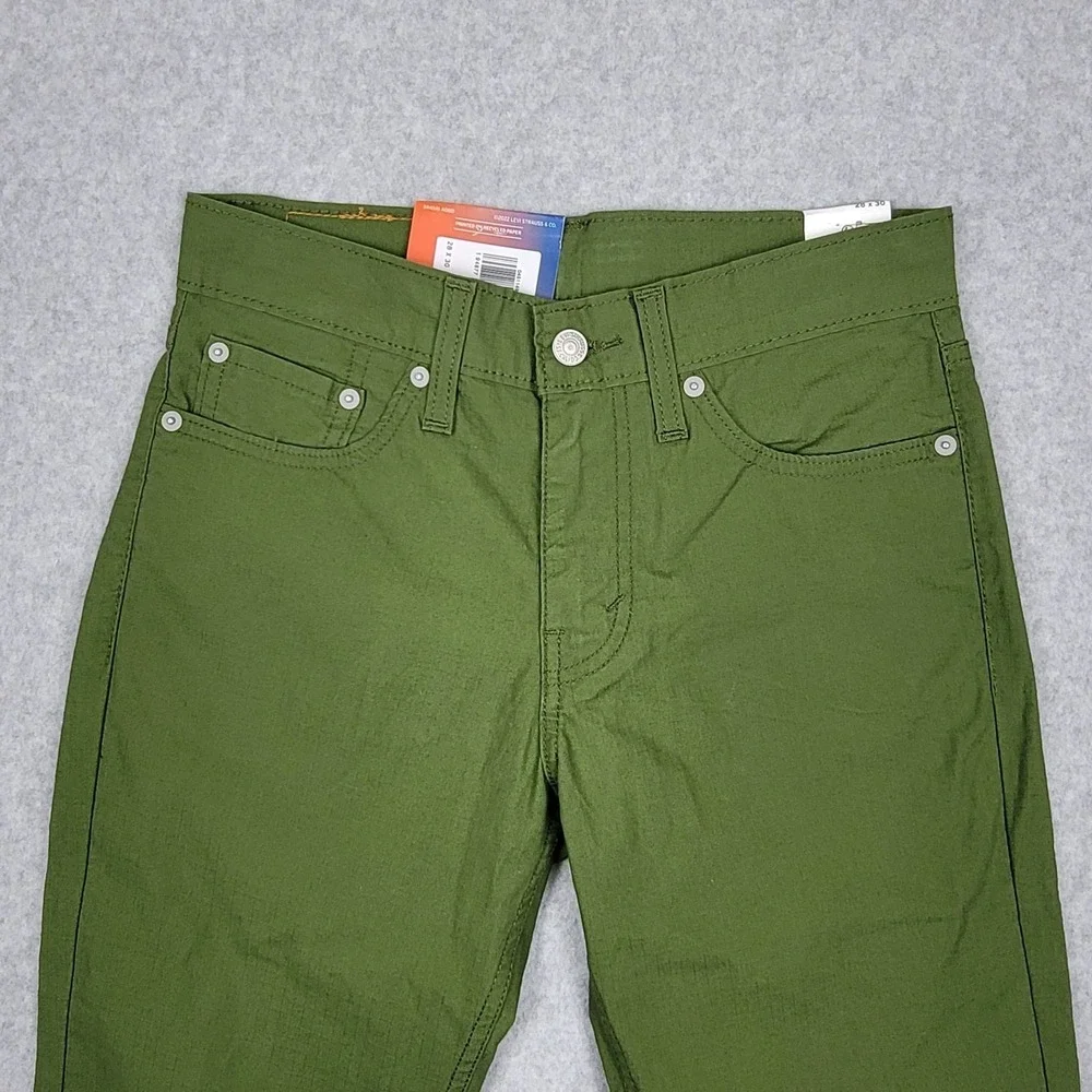 Levi's‎ 511 Mens Size 28x30 Performance Slim Fit Tapered Green 5 Pocket Pants